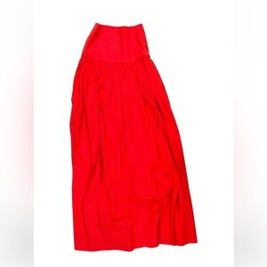 Alexis red maxi skirt